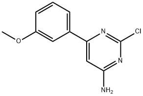 2-Chloro-4-amino-6-(3-methoxyphenyl)pyrimidine,1353854-53-1,结构式