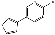 2-Bromo-5-(3-thienyl)pyrimidine Struktur