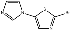 2-Bromo-5-(imidazol-1-yl)thiazole 化学構造式