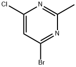 4-Chloro-6-bromo-2-methylpyrimidine,1353854-88-2,结构式