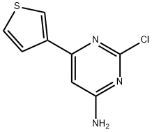 2-Chloro-4-amino-6-(3-thienyl)pyrimidine Struktur
