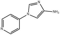 4-Amino-1-(4-pyridyl)imidazole 化学構造式