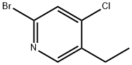 2-Bromo-4-chloro-5-ethylpyridine 结构式