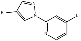 1-(4-Bromo-2-pyridyl)-4-bromopyrazole, 1353855-65-8, 结构式