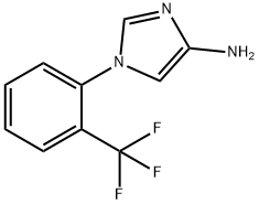 4-Amino-1-(2-trifluoromethylphenyl)imidazole 结构式