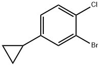 2-bromo-1-chloro-4-cyclopropylbenzene 化学構造式