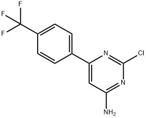 2-Chloro-4-amino-6-(4-trifluoromethylphenyl)pyrimidine Structure