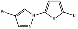 4-Bromo-1-(5-bromo-2-thienyl)pyrazole Structure