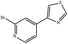 2-Bromo-4-(4-thiazolyl)pyridine Structure