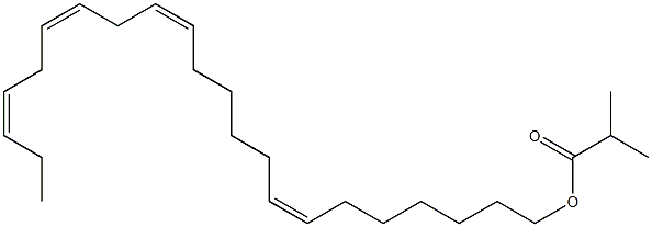 Z,Z,Z,Z-7,13,16,19-docosatetraen-1-yl isobutyrate Structure