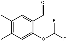 2-(二氟甲氧基)-4,5-二甲基苯甲醛,1354960-30-7,结构式