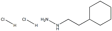 (2-cyclohexylethyl)hydrazine dihydrochloride Structure