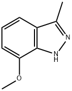 7-methoxy-3-methyl-1H-indazole 化学構造式