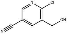 6-chloro-5-(hydroxymethyl)pyridine-3-carbonitrile 结构式