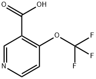 4-(トリフルオロメトキシ)ニコチン酸 化学構造式