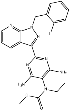 methyl (4,6-diamino-2-(1-(2-fluorobenzyl)-1H-pyrazolo[3,4-b]
pyridin-3-yl)pyrimidin-5-yl)(ethyl)carbamate