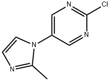 2-Chloro-5-(2-methylimidazol-1-yl)pyrimidine 化学構造式