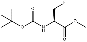 Alanine, N-[(1,1-dimethylethoxy)carbonyl]-3-fluoro-, methyl ester,136581-48-1,结构式