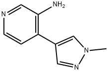 4-(1-methyl-1H-pyrazol-4-yl)pyridin-3-amine 结构式