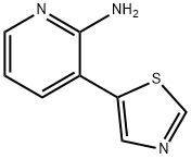 3-(1,3-THIAZOL-5-YL)PYRIDIN-2-AMINE 化学構造式