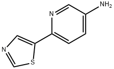 3-AMINO-6-(5-THIAZOLYL)PYRIDINE Structure