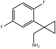 1-(2,5-Difluorophenyl)cyclopropanemethanamine Structure