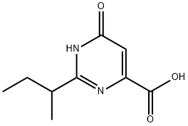 2-(sec-butyl)-6-hydroxypyrimidine-4-carboxylic acid 结构式