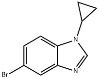 5-bromo-1-cyclopropyl-1H-1,3-benzodiazole 化学構造式