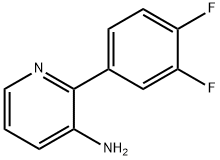 3-AMINO-2-(3,4-DIFLUOROPHENYL)PYRIDINE 结构式