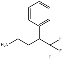 4,4,4-trifluoro-3-phenylbutan-1-amine 化学構造式