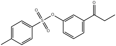 1-Propanone, 1-[3-[[(4-methylphenyl)sulfonyl]oxy]phenyl]- Structure