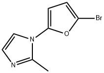 2-Bromo-5-(2-methylimidazol-1-yl)furan 结构式
