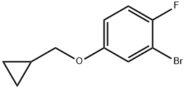 2-Bromo-4-cyclopropylmethoxy-1-fluorobenzene Struktur