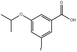 3-Fluoro-5-(propan-2-yloxy)benzoic acid Structure