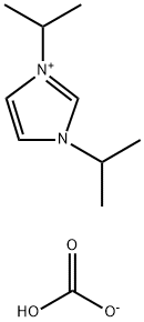 1,3-二异丙基咪唑鎓碳酸氢盐 (含有数量不等的1,3-二异丙基咪唑鎓-2-羧酸盐),1372124-90-7,结构式