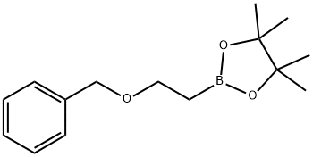 1,3,2-Dioxaborolane, 4,4,5,5-tetramethyl-2-[2-(phenylmethoxy)ethyl]- Structure