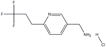 (6-(3,3,3-trifluoropropyl)pyridin-3-yl)methanamine hydrochloride Structure
