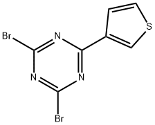 2,4-Dibromo-6-(3-thienyl)-1,3,5-triazine Structure