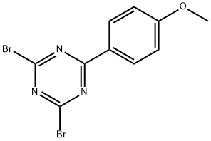 2,4-Dibromo-6-(4-methoxyphenyl)-1,3,5-triazine Structure