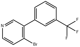 4-Bromo-3-(3-trifluoromethylphenyl)pyridine Structure