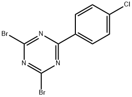 2,4-Dibromo-6-(4-chlorophenyl)-1,3,5-triazine Structure