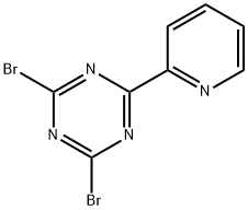 2,4-Dibromo-6-(2-pyridyl)-1,3,5-triazine Struktur