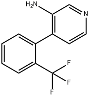 3-AMINO-4-(2-TRIFLUOROMETHYLPHENYL)PYRIDINE Structure