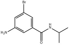 3-Amino-5-bromo-N-isopropylbenzamide, 1375069-15-0, 结构式