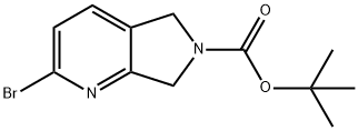 2-溴-5H,6H,7H-吡咯并[3,4-B]吡啶-6-甲酸叔丁酯,1375302-76-3,结构式