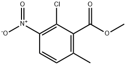 2-氯-6-甲基-3-硝基苯甲酸甲酯 结构式