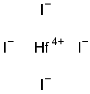 Hafnium iodide Struktur