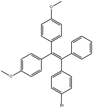 1-(4-溴苯基)-2,2-二(4-甲氧基苯基)-1-苯乙烯, 1378502-33-0, 结构式