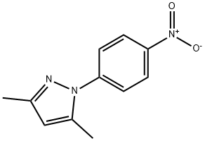 1H-Pyrazole,3,5-dimethyl-1-(4-nitrophenyl)- 化学構造式