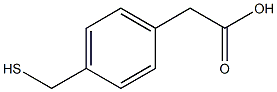 2-[4-(sulfanylmethyl)phenyl]acetic acid Struktur